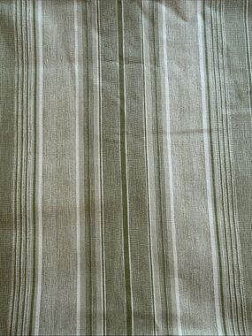 WAVERLY Gulf Stream Striped Light Green and Cream Home Furnishing Fabric diy